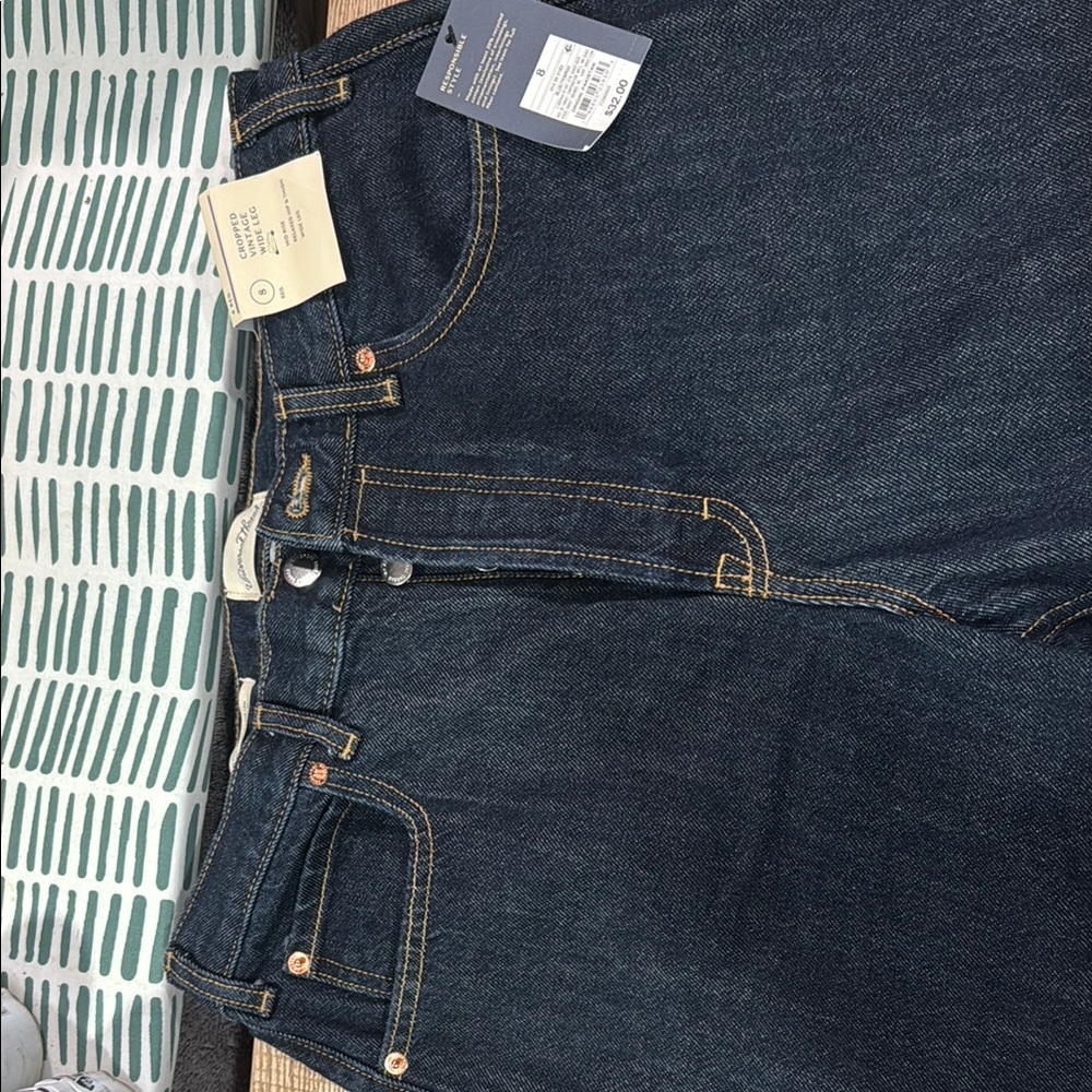 Universal Thread Dark Blue Flare & Wide Leg Jeans